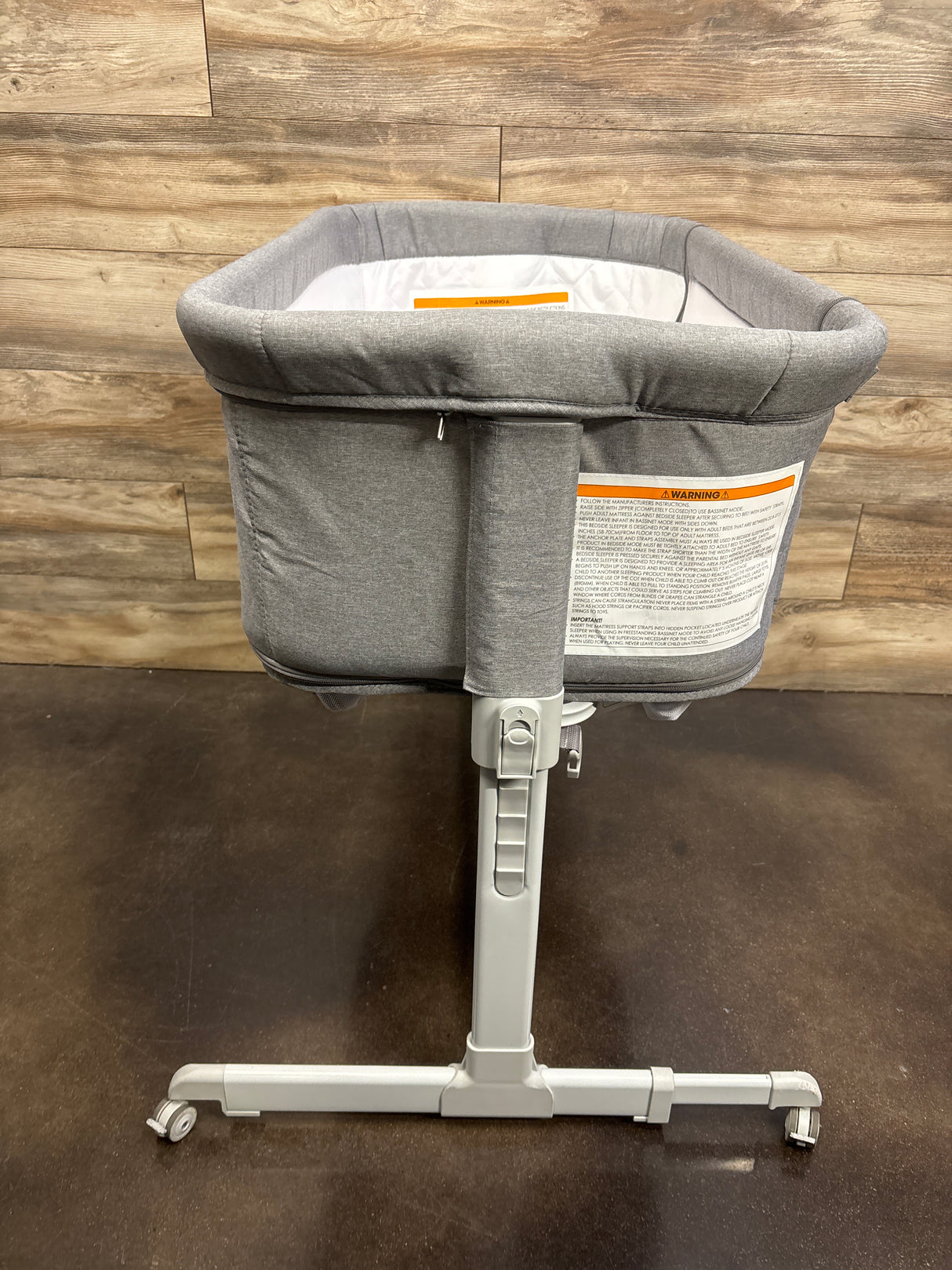 KOOLABABY 3-in-1 Baby Bassinet Bedside Sleeper in Grey*