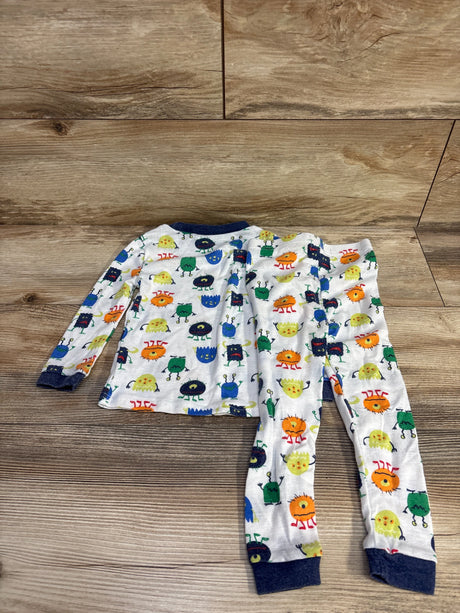 Freestyle 2pc Monster Pajama Set White sz 2T - Me n Mommy To Be
