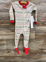 NEW Burt's Bees Christmas Sleeper Ivory sz 12m