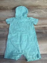 Carter's Hooded Shortie Romper Turquoise sz 24m
