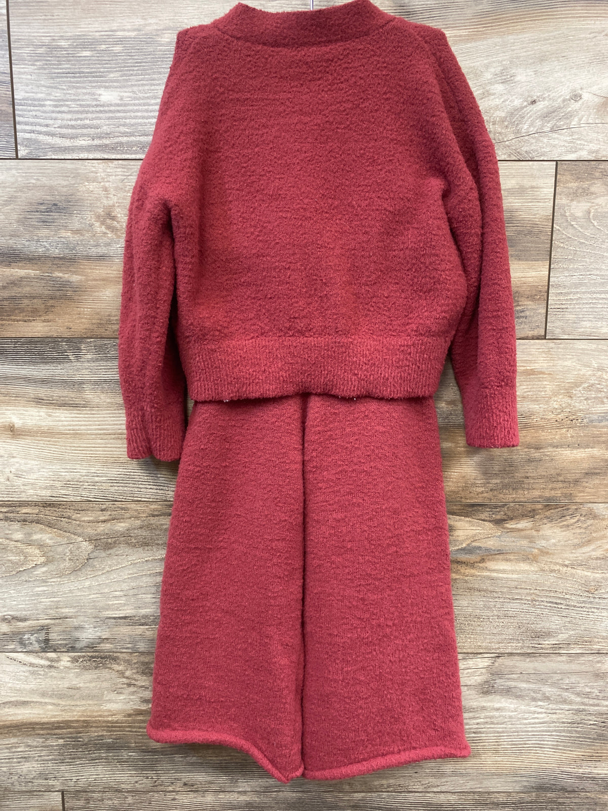 Jessica Simpson 2pc Fuzzy Cardigan & Pants Set Red sz 4T