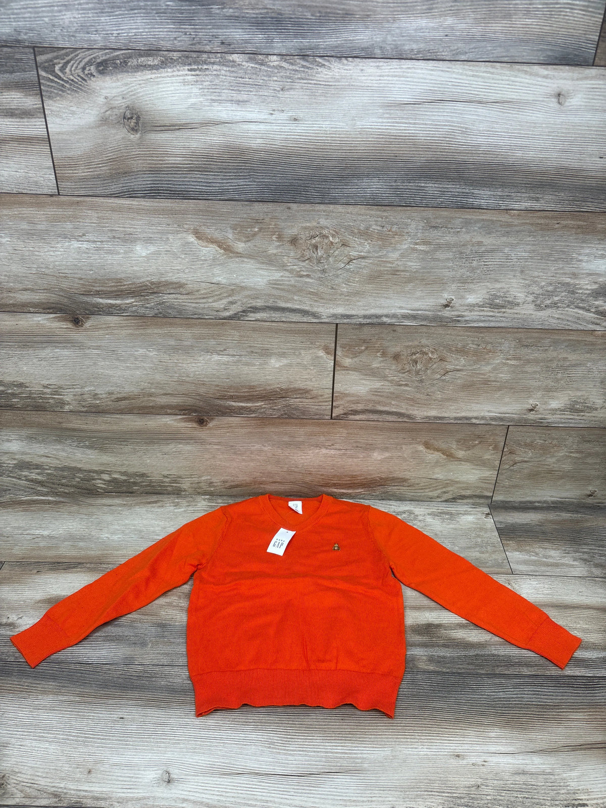 NEW Baby Gap V-Neck Knit Lightweight Sweater Orange sz 5T