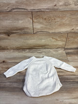 Knit Long Sleeve Bubble Romper White sz 6-12m