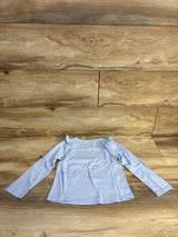 NEW Okie Dokie Ruffle Long Sleeve T-Shirt Frozen Blue sz 4T