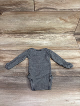 Carter's Striped Long Sleeve Bodysuit Black sz Preemie