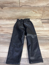 Zara Faux-Leather Dress Pants Black sz 3-4T