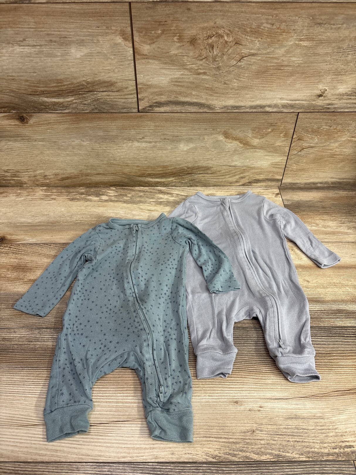 Cloud Island 2pk So Very Soft Modal Sleepers Grey sz 0-3m
