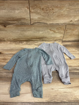 Cloud Island 2pk So Very Soft Modal Sleepers Grey sz 0-3m