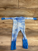 Little Sleepies Bamboo Convertible Sleeper Blue sz 3-6m