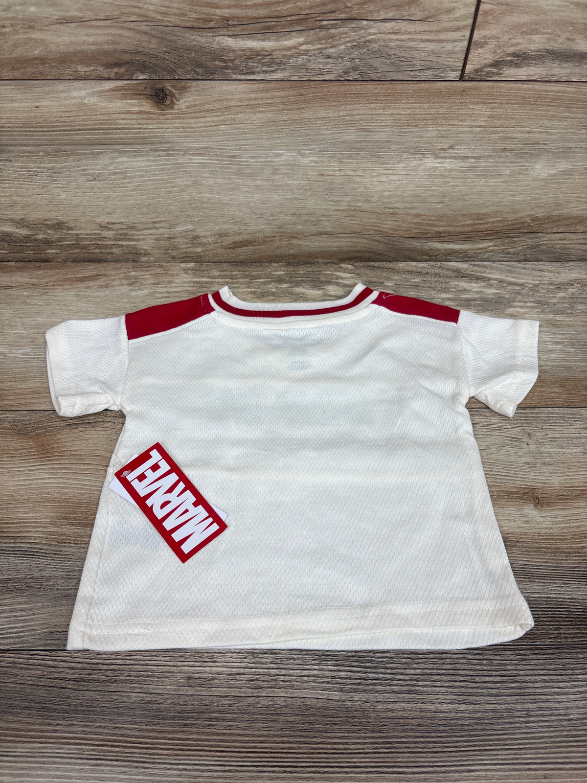NEW Carter's x Marvel Spider-Man Mesh Jersey Shirt Cream sz 12m