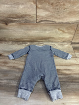 Simple Joys Striped Coverall Blue sz 0-3m