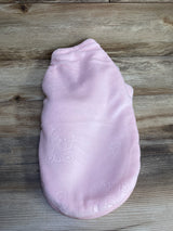 Fleece Swaddle Me Paw Print Pink sz 0-3m