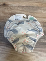 NEW Green Spouts Whale Print Swim Diaper Ivory sz 6m