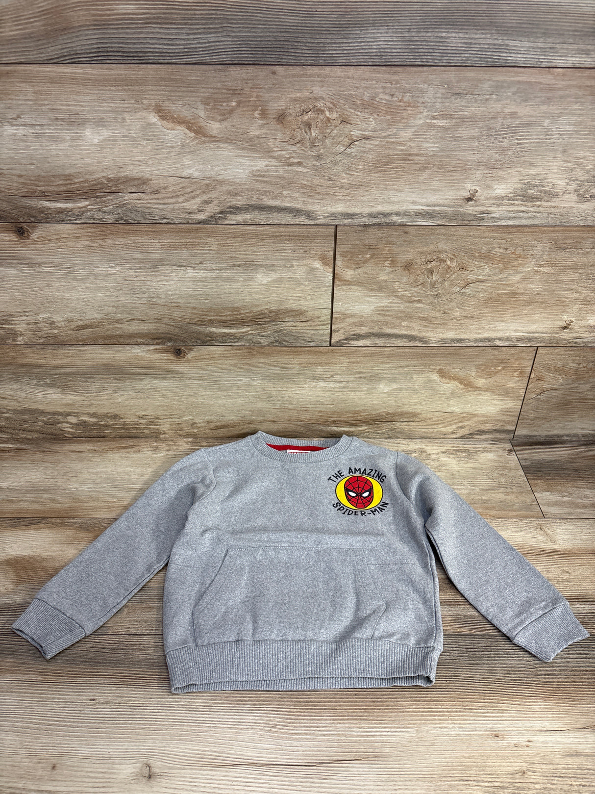 Marvel Spiderman Pull Over Sweater Grey sz 5T