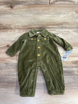 NEW Cat & Jack Ribbed Coverall Green sz Newborn