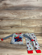 Marvel Spiderman 2pc Pajama Set Grey sz 4T
