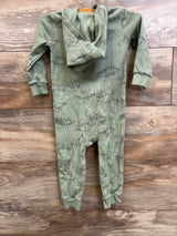 Carter's Waffle Knit Hooded Coverall Green sz 18m