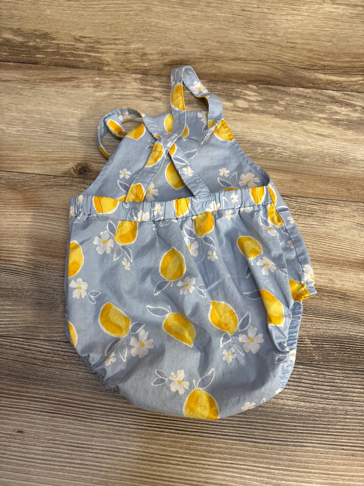 Just One You Lemon Print Romper Grey sz 18m - Me n Mommy To Be