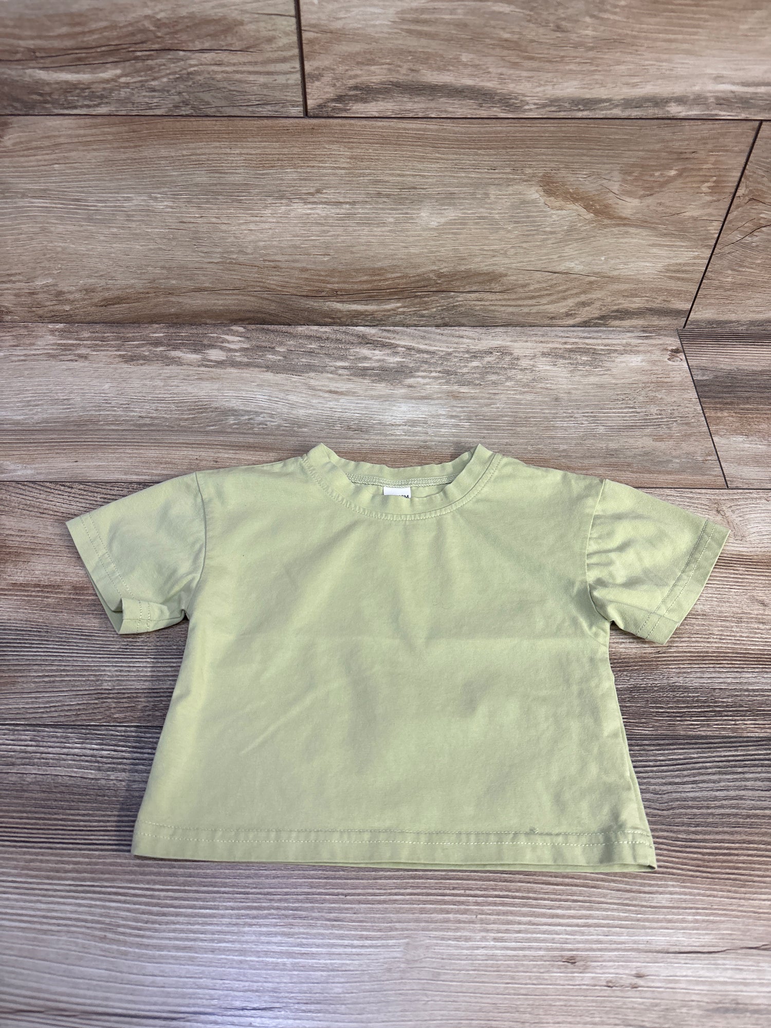 Solid Shirt Lime Green sz 9-12m