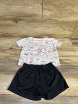 Nike Dri-Fit 2pc Shirt & Shorts Set White sz 4T