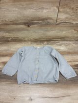 H&M Gauze Button-Front Shirt Blue sz 2-3T