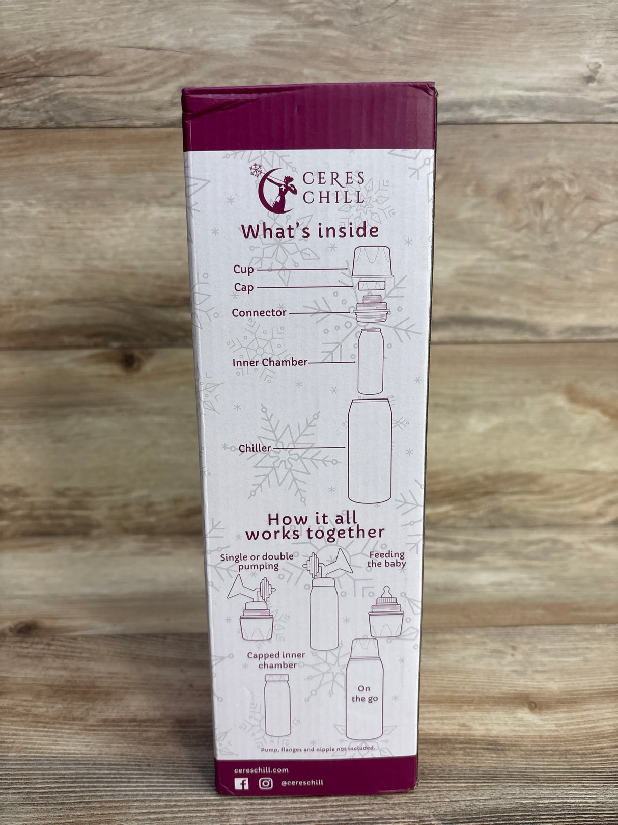 Ceres Chill Breastmilk Chiller in Future's So Bright White 24oz
