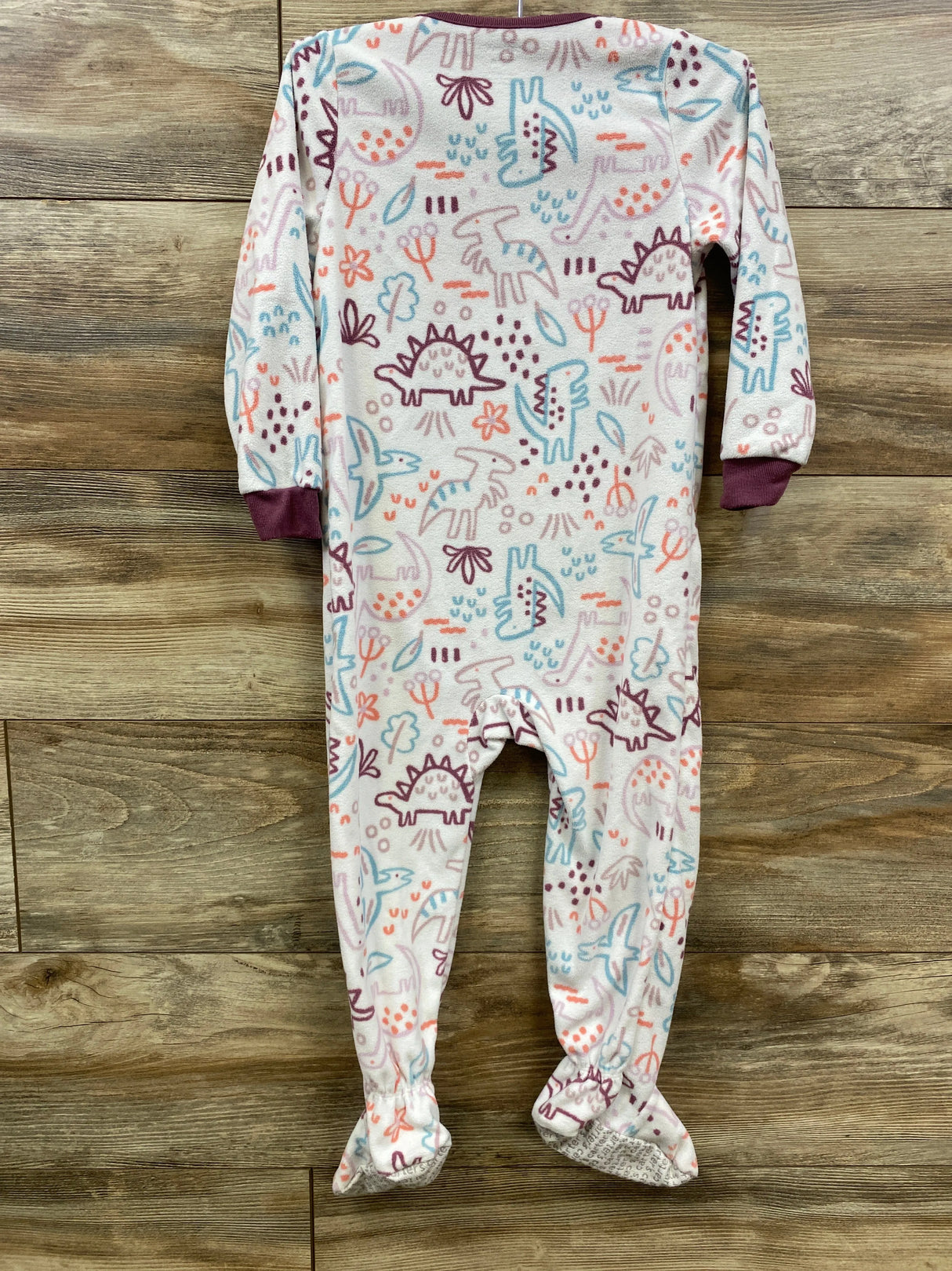 Carter's Dinosaur Blanket Sleeper White sz 3T