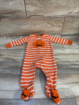 Just One You Pumpkin Waffle Knit Sleeper Orange sz 9m
