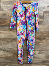 Little Snugglers Bamboo Butterfly Convertible Footie Blue sz 3T