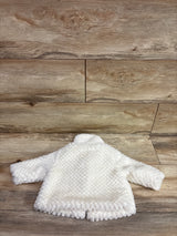 Cat & Jack Faux-Fur Collared Jacket Cream sz 3-6m
