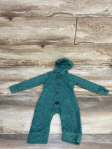 Hooded Coverall Green sz 3-6m