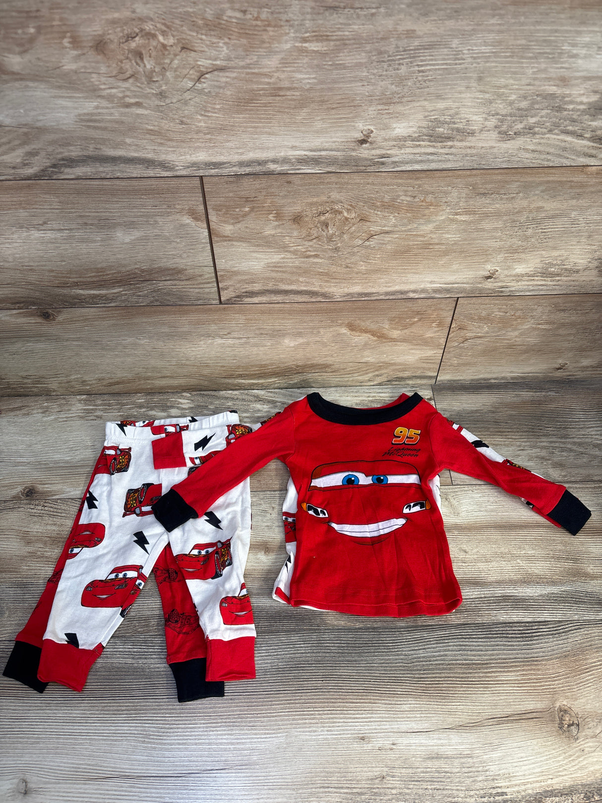 Disney Pixar Cars 4pc Pajama Set Red sz 12m