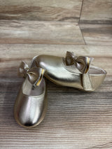 Felix & Flora Mary Jane Bow Dress Flats Gold sz 6c