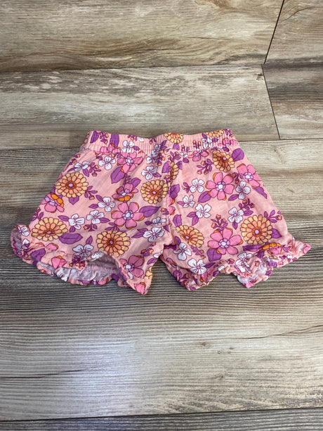 Cat & Jack Floral Ruffled Shorts Pink sz 4T - Me n Mommy To Be