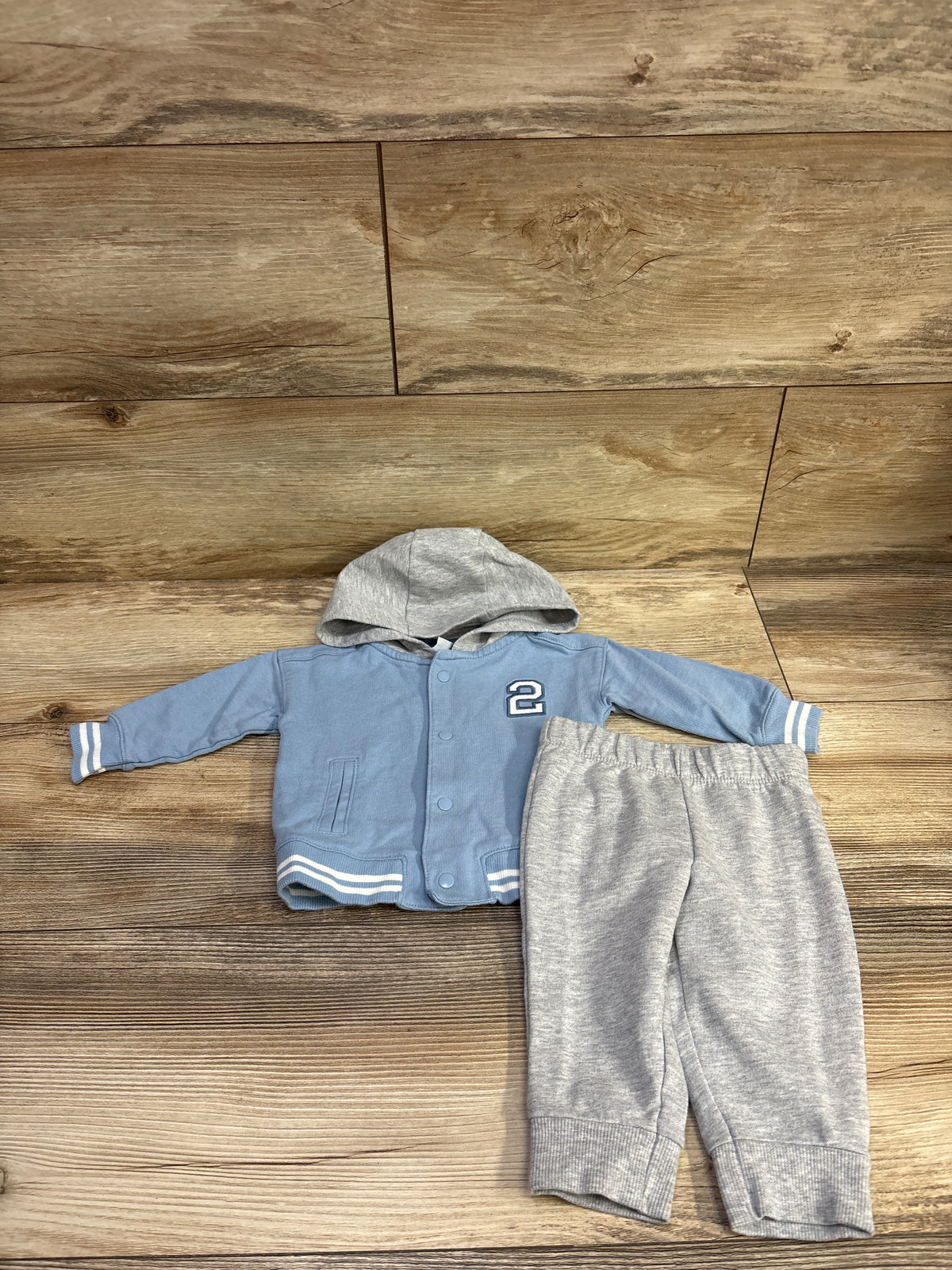 Carter's 2pc Varsity Jacket & Pants Set Blue sz 6m