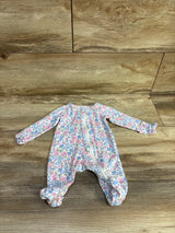 Just One You Floral Sleeper White sz Newborn - Me n Mommy To Be