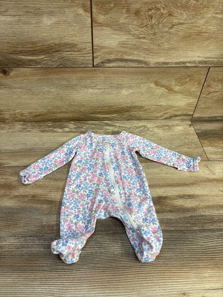 Just One You Floral Sleeper White sz Newborn - Me n Mommy To Be