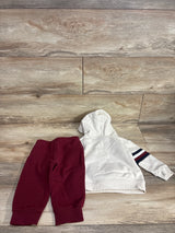 Tommy Hilfiger 2pc 1/4 Zip Pull Over & Jogger Set Beige sz 12m