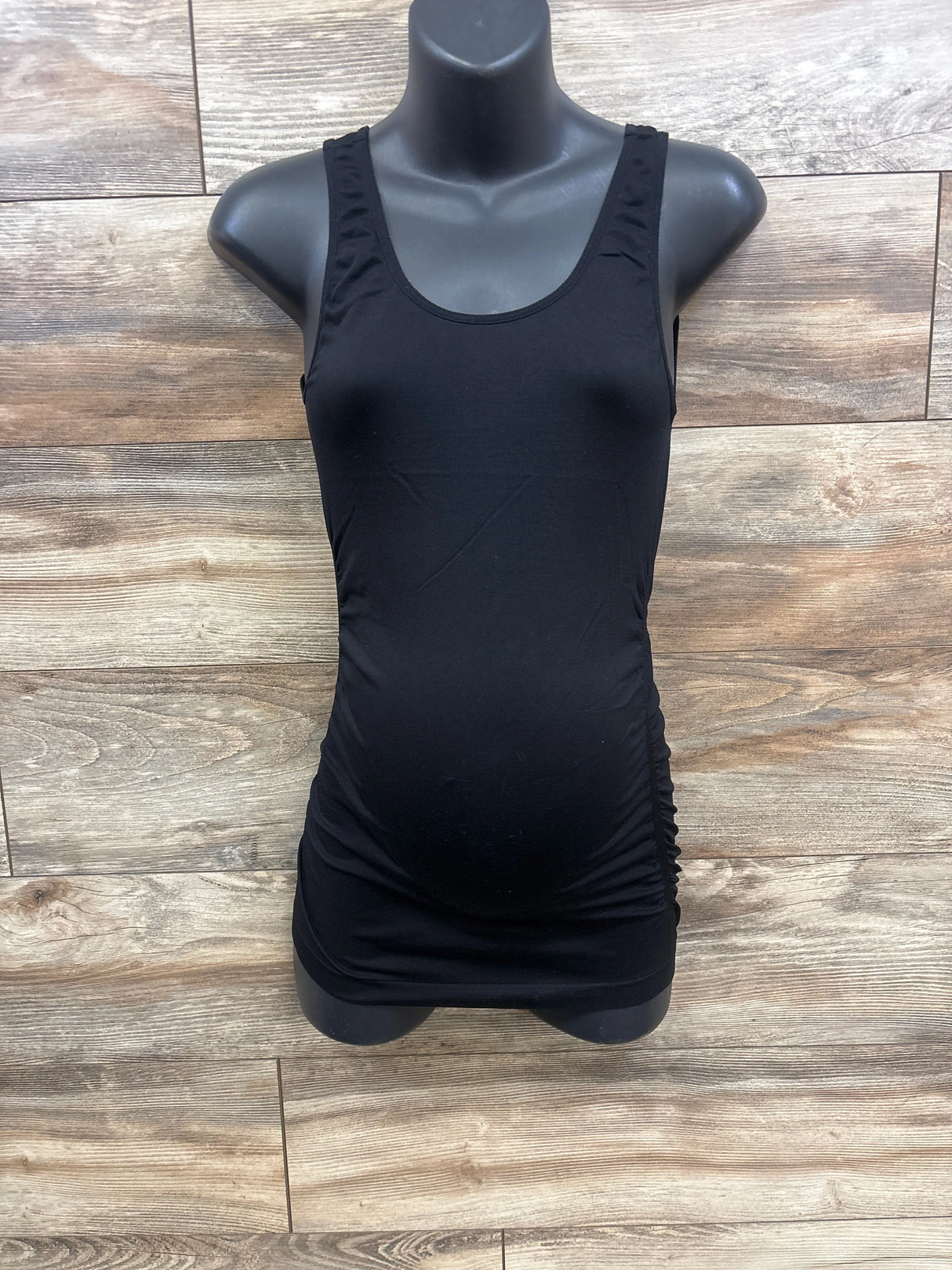 Motherhood Ruched Tank Top Black sz Small - Me n Mommy To Be