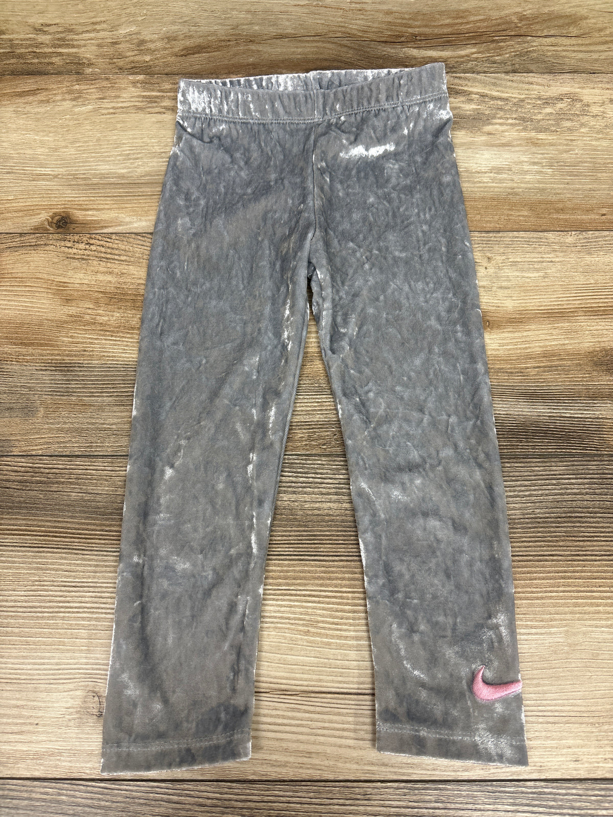 Nike Crushed Velvet Leggings Grey sz 4T