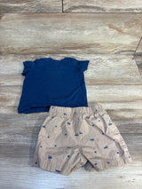 Just One You 2pc Shirt & Bottoms Set Navy sz 6m