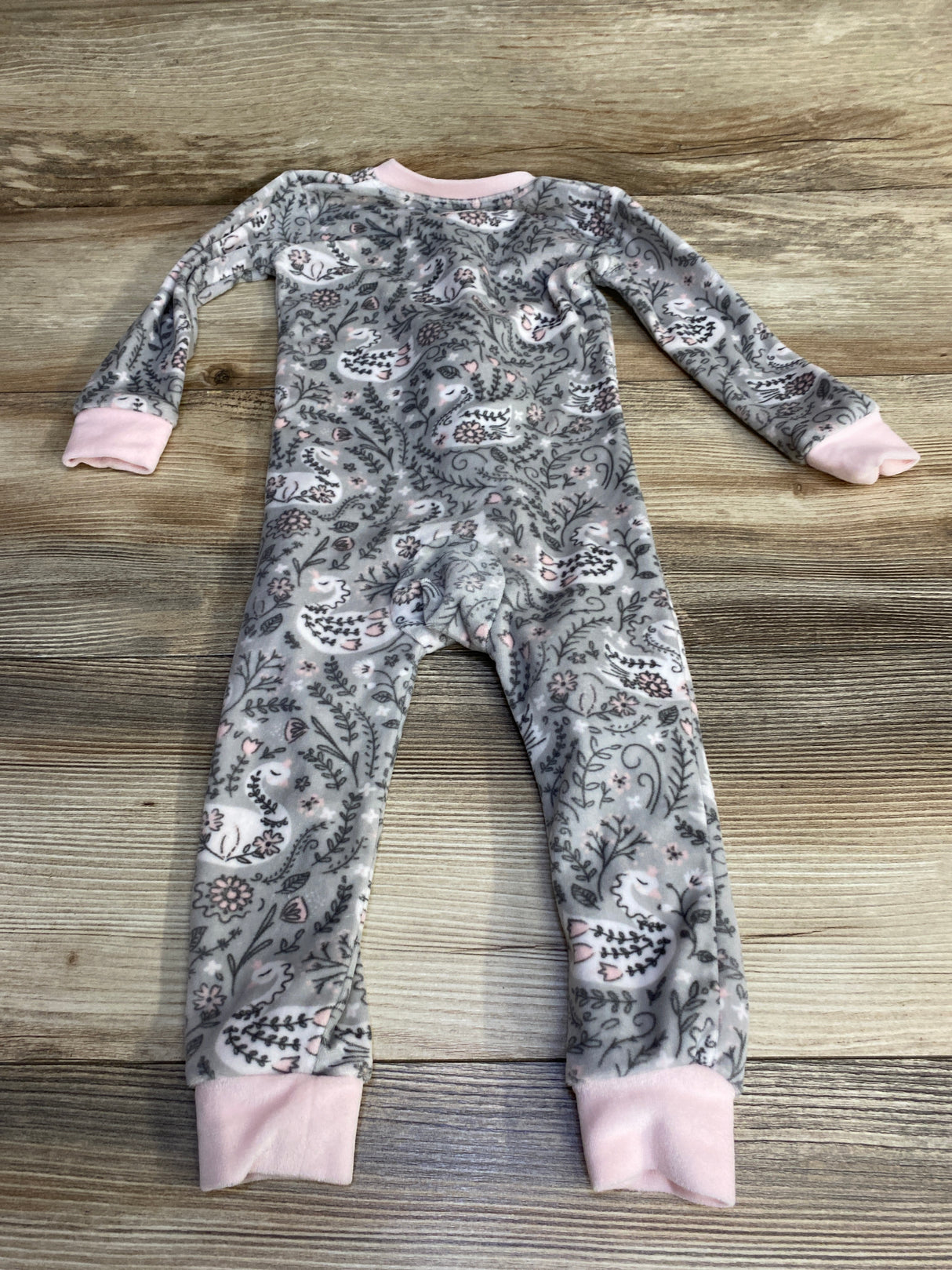 Penelope Mack Floral Sleeper Grey sz 18m