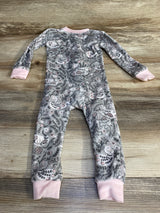 Penelope Mack Floral Sleeper Grey sz 18m