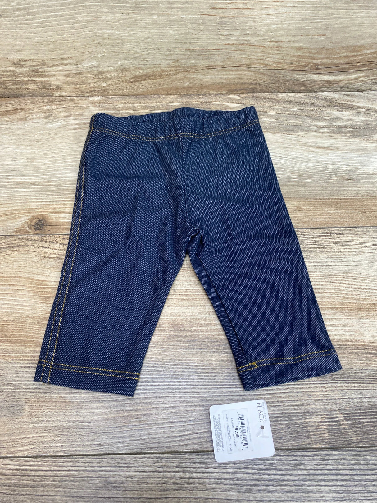 NEW Children's Place Faux Denim Leggings Navy sz 9-12m