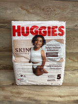 NEW Huggies Skin Essentials Diapers Size 5 66ct.