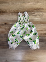 Yek Laced Silky Shamrock Jumper White sz 3-6m