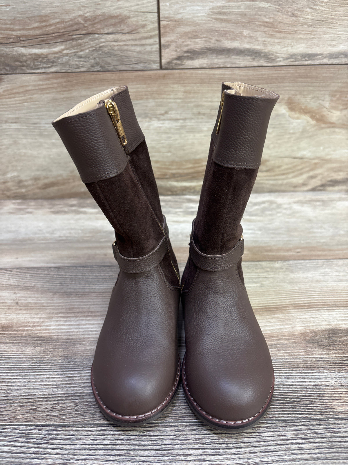Janie & Jack Riding Boots Brown sz 8c