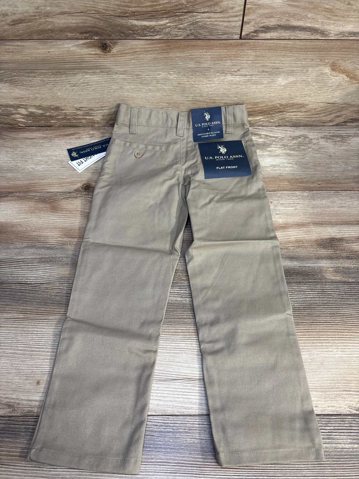 NEW U.S. Polo Assn Straight Fit Pants Khaki sz 4T - Me n Mommy To Be