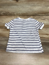 Old Navy Henley Striped Shirt White sz 2T