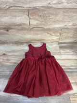 NEW H&M Bow Tulle Dress Burgundy sz 3T
